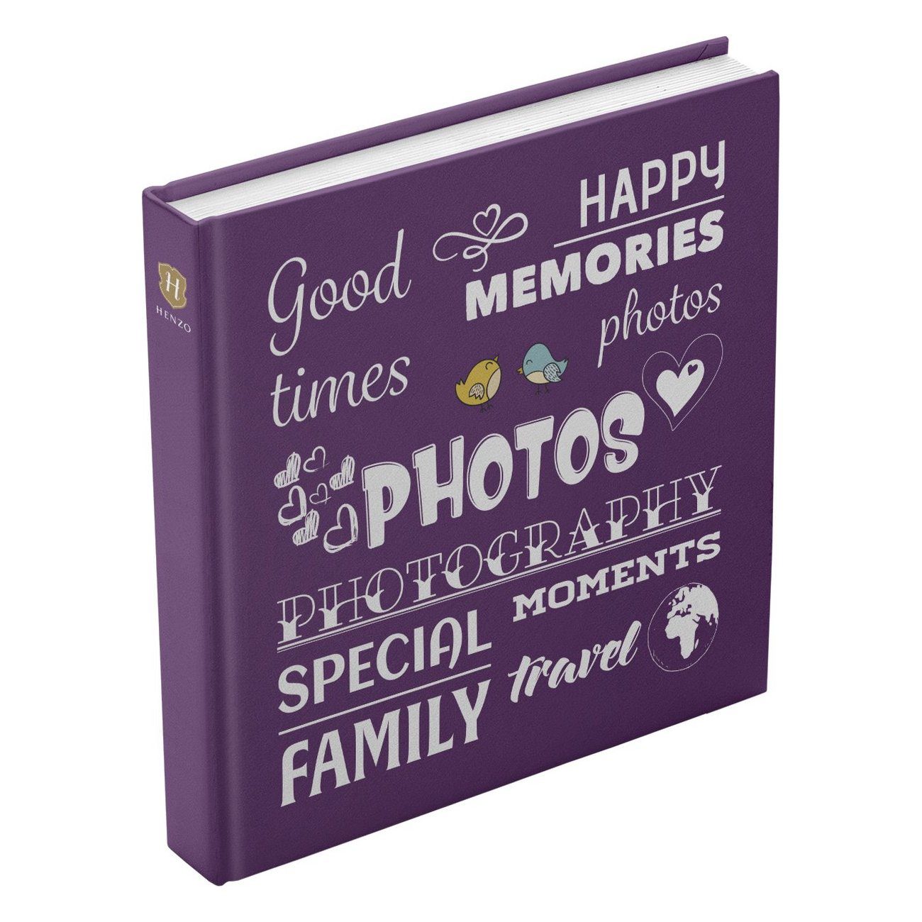 Henzo Wording Fotoalbum Paars (100 pagina's)