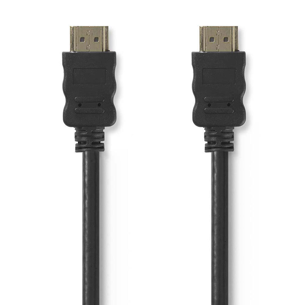 High Speed ​​HDMI™-Kabel met Ethernet | HDMI™ Connector | HDMI™ Connector | 4K@60Hz | 18 Gbps | 50.0 m | Rond | PVC | Zwart | Label
