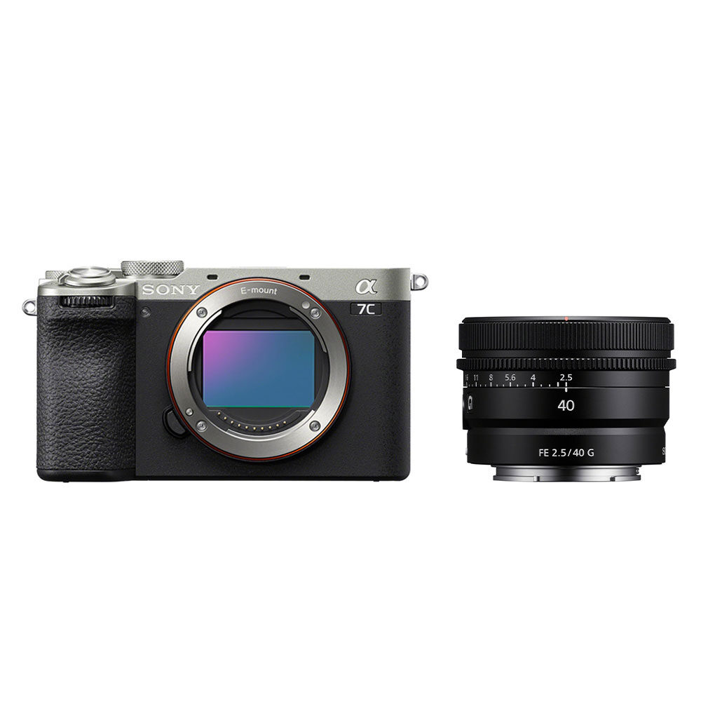 Sony A7C II systeemcamera Zilver + 40mm