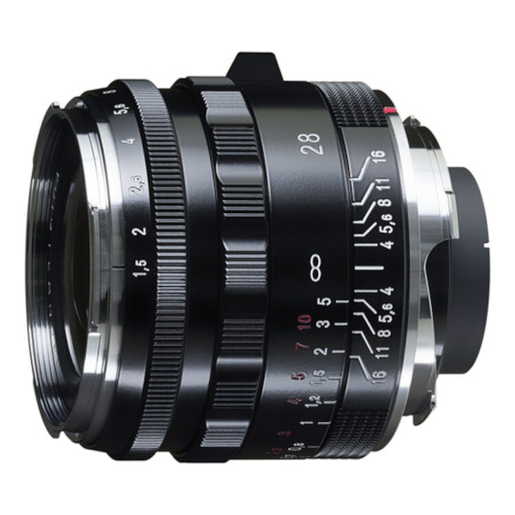 Voigtlander Nokton 28mm f/1.5 II Leica M-mount objectief Zwart
