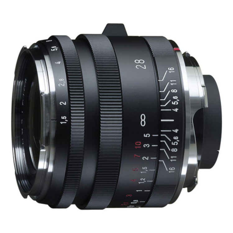 Voigtlander Nokton 28mm f/1.5 I Leica M-mount objectief Zwart