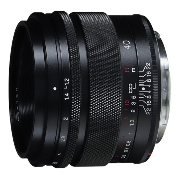 Voigtlander Nokton 40mm f/1.2 Canon RF-mount objectief Zwart