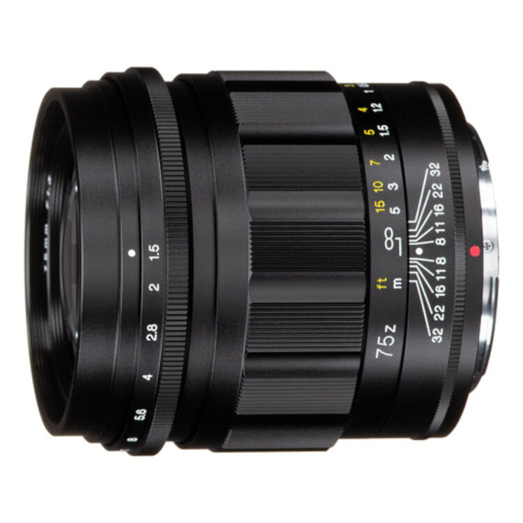 Voigtlander Nokton 75mm f/1.5 Nikon Z-mount objectief Zwart