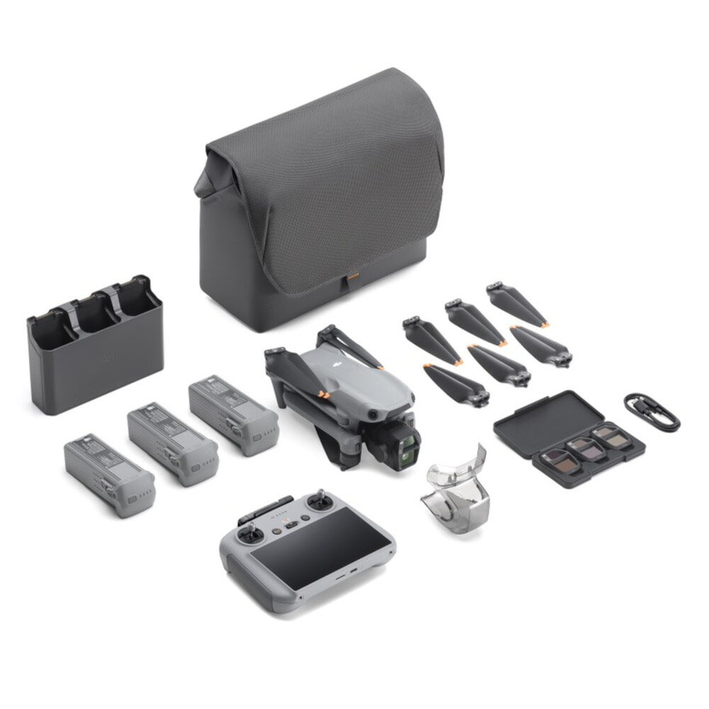 DJI Combo Fly More Air 3S DJI RC 2 Drone Grijs