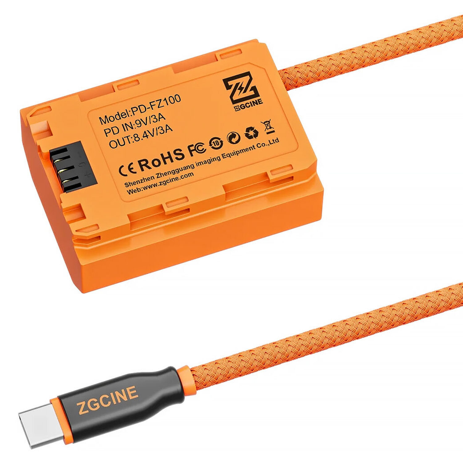 Zgcine USB-C To NP-FZ100 Dummy Battery Cable (PD-FZ100)