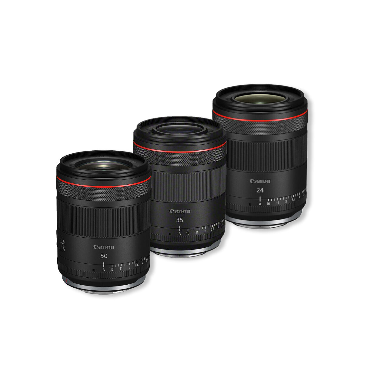 Canon RF 24mm, 35mm en 50mm Pro Kit