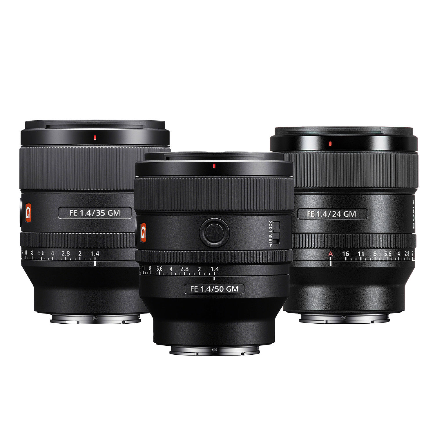 Sony FE 24mm, 35mm en 50mm Pro Kit