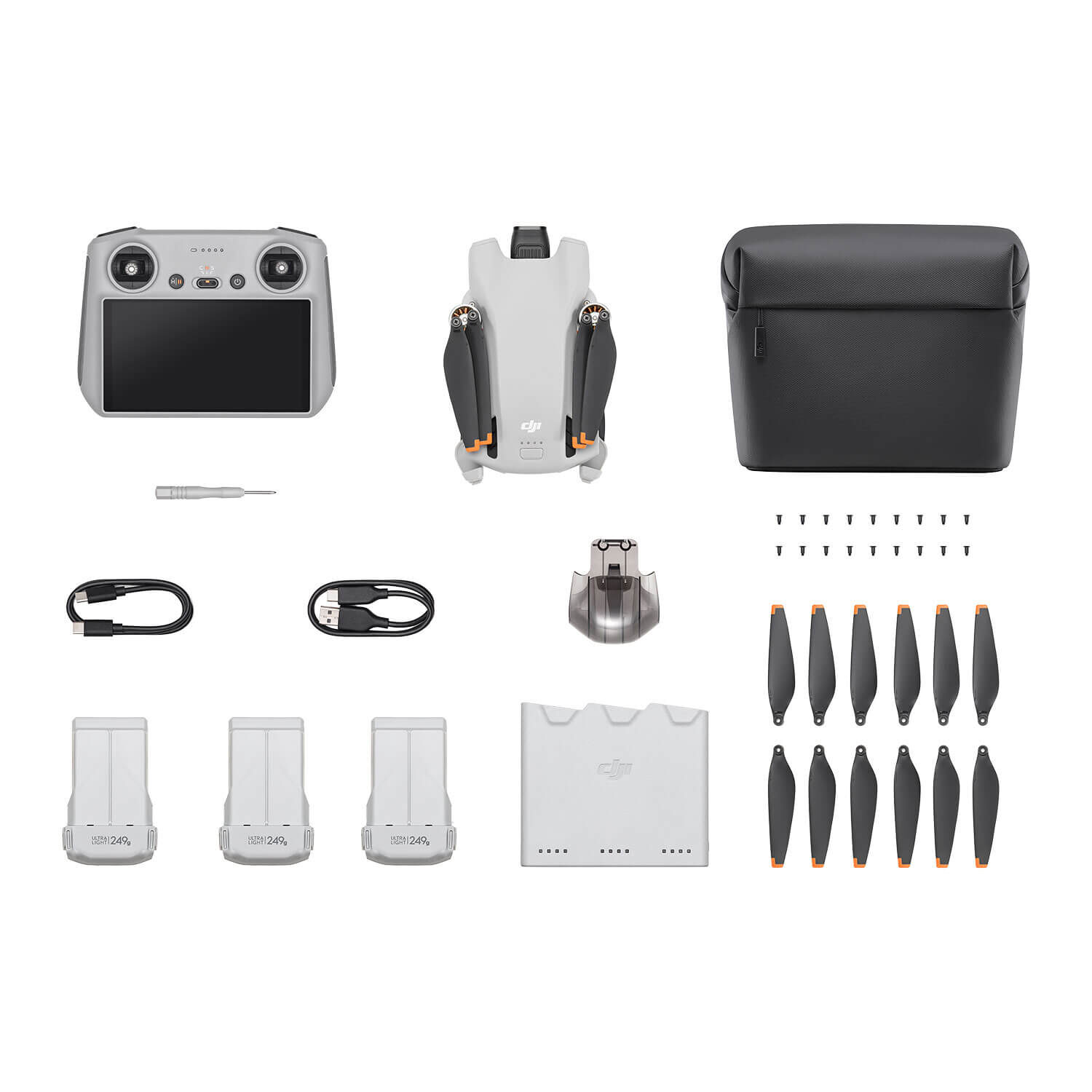 DJI Mini 3 Fly More Combo + RC Smart-controller Drone Grijs
