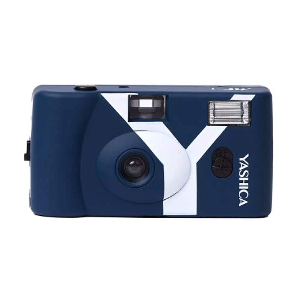 Yashica MF-1 Snapshot Art Camera Y Edition Dark Blue met 1 Film 400/24