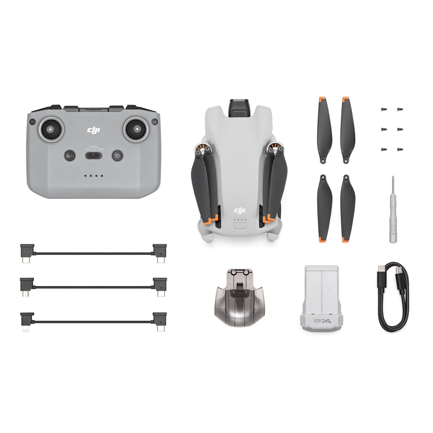 DJI Mini 3 + RC-N1-Controller Drone Grijs
