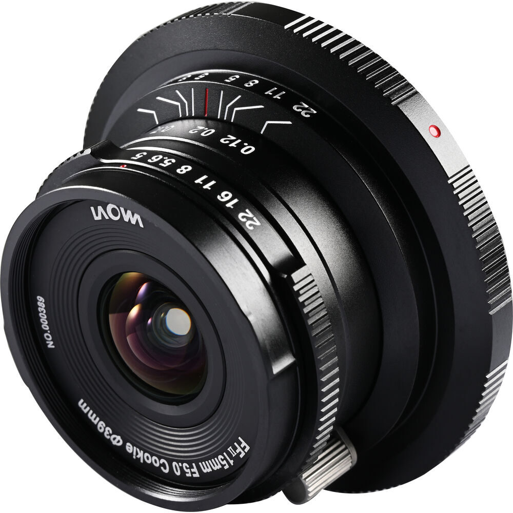 Laowa 15mm f/5 Cookie FF Canon RF-mount objectief Zwart