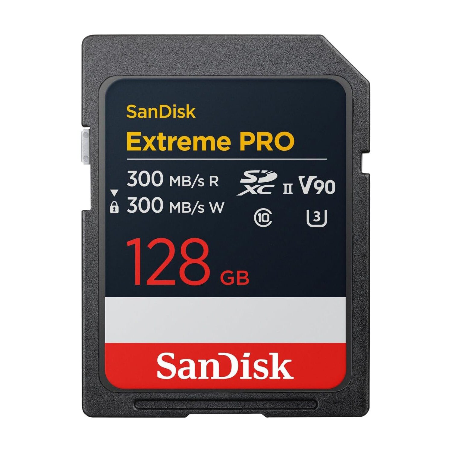 SanDisk 128GB SDXC Extreme Pro 300MB/s V90 UHS-II geheugenkaart