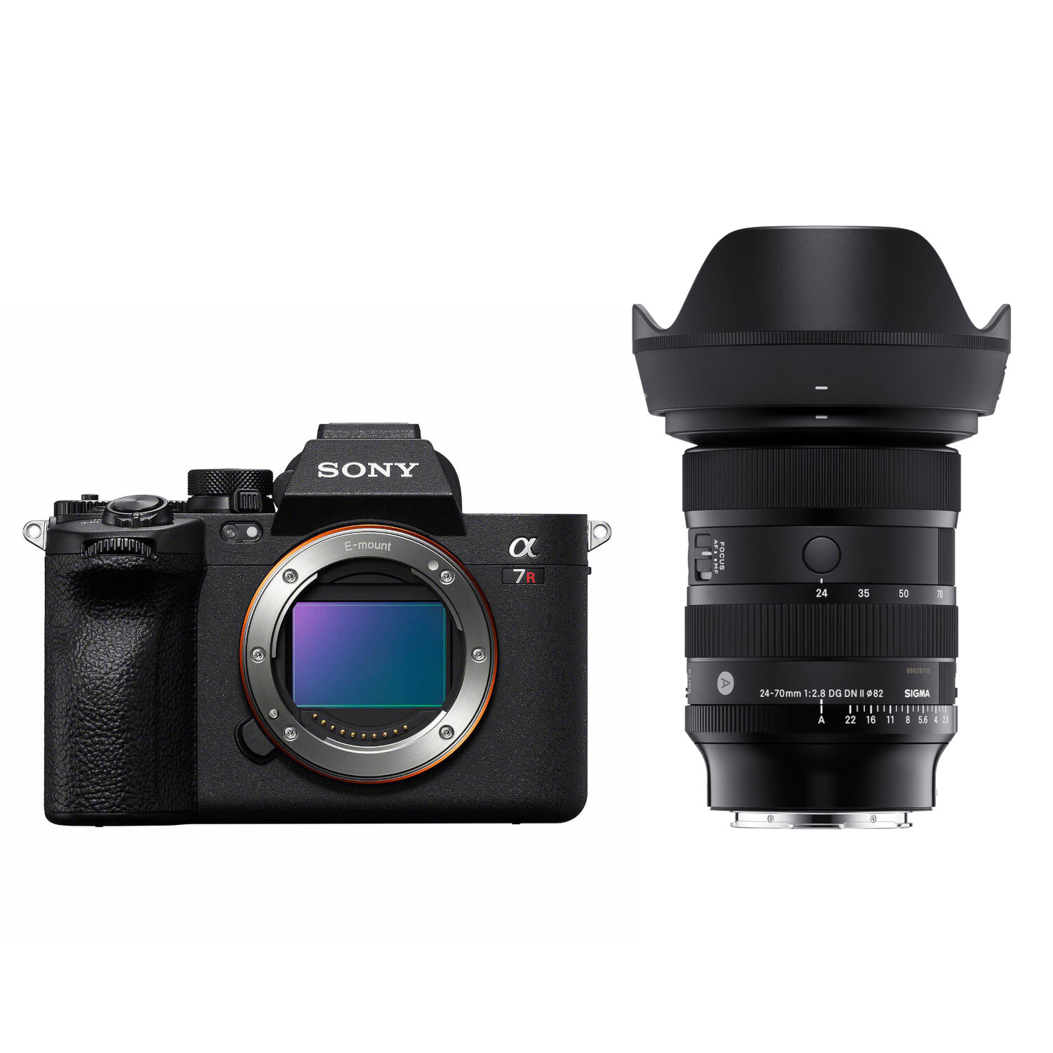 Sony Alpha A7R V systeemcamera + Sigma 24-70 II