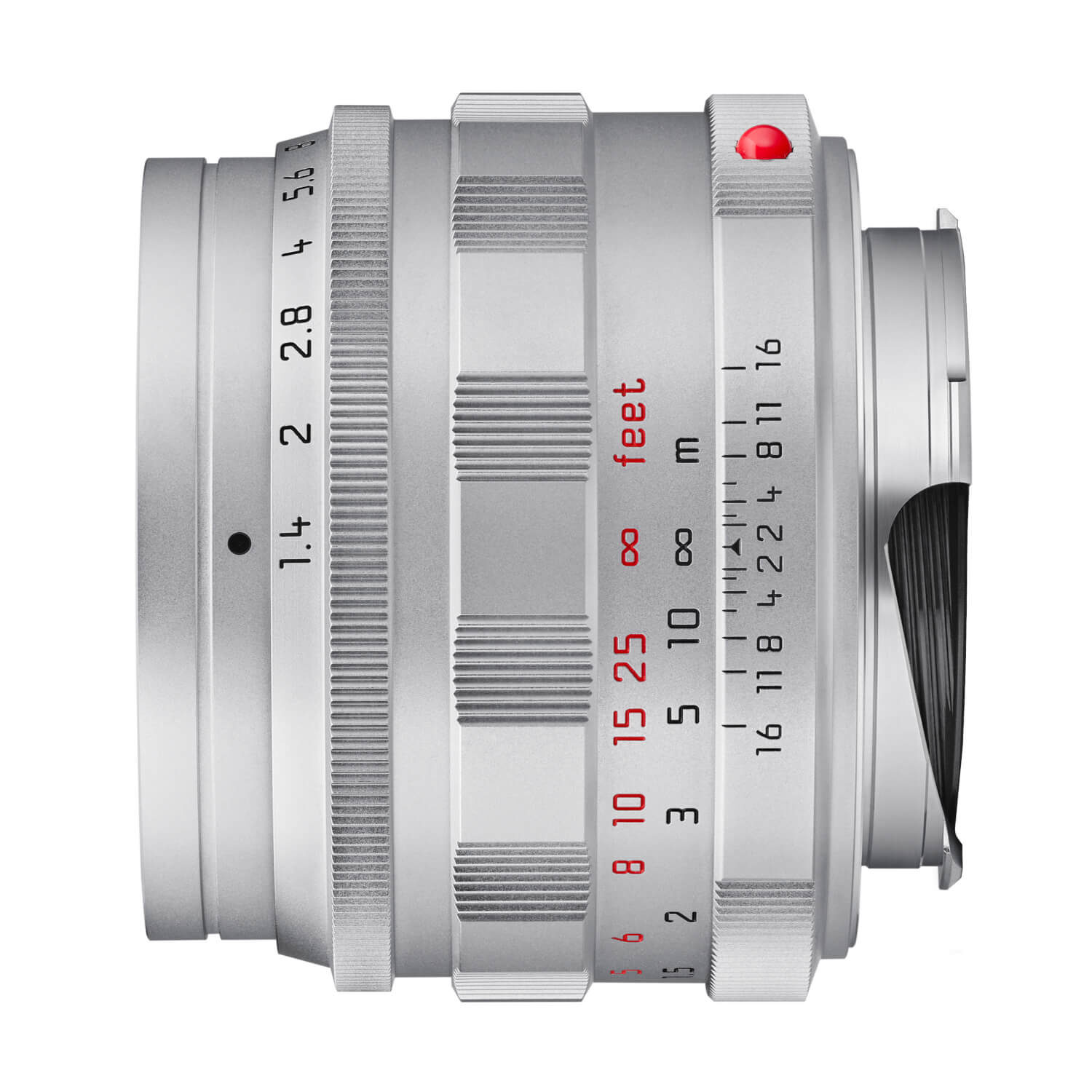 Leica Summilux-M 50mm f/1.4 M-mount objectief Zilver Chrome
