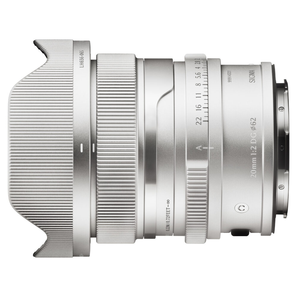 Sigma 20mm f/2.0 DG Contemporary L-mount objectief Zilver