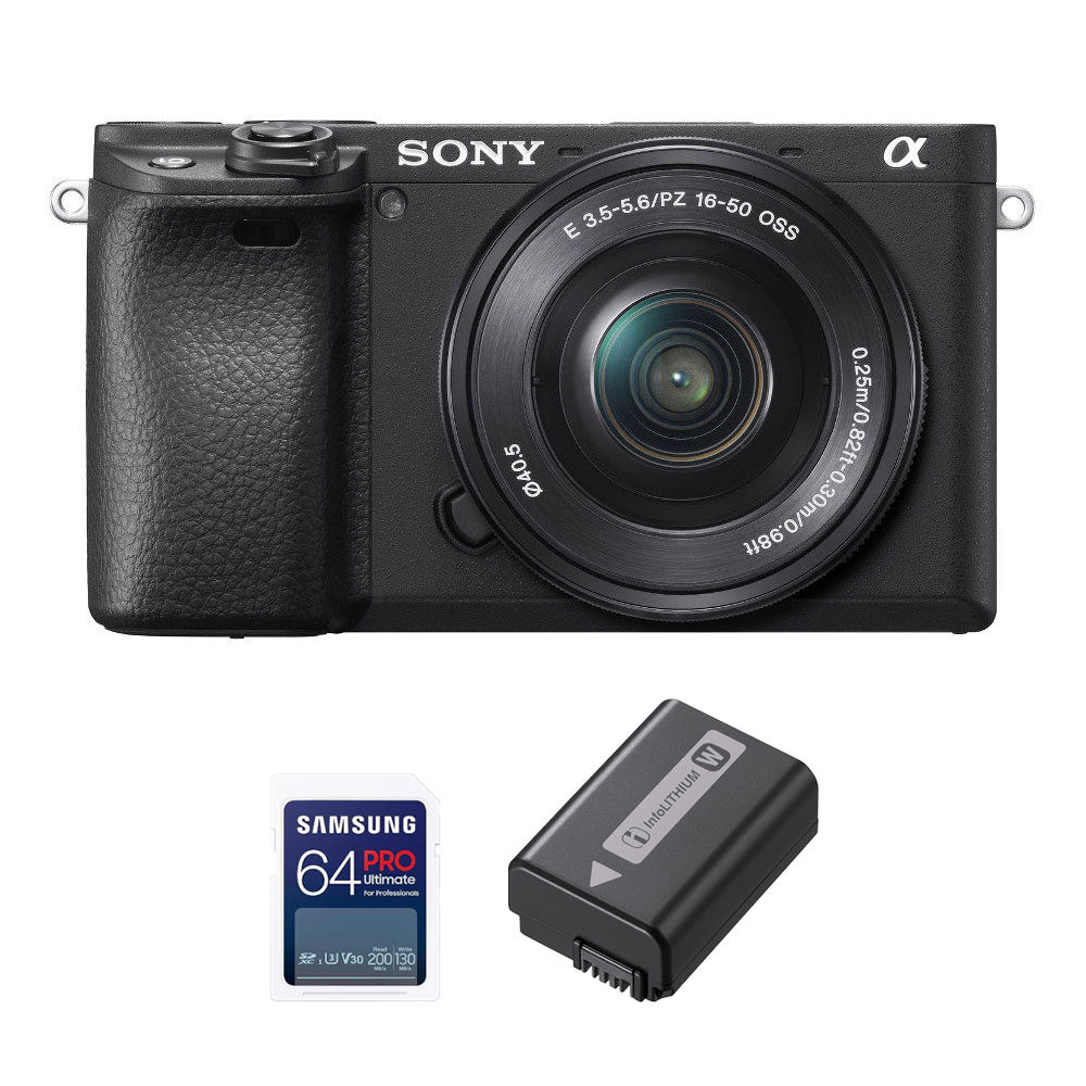 Sony Alpha A6400 systeemcamera Zwart + 16-50mm II Starterskit