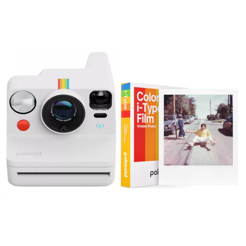 Polaroid Now+ Gen 3 Wit + Color Film Bundle