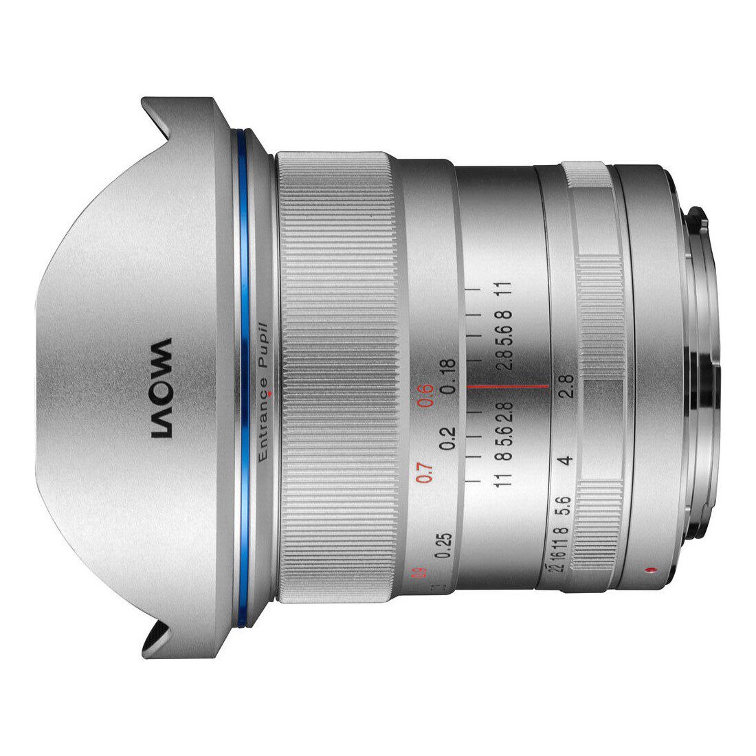 Laowa 12mm f/2.8 Zero-D Ultra Wide Nikon F-mount objectief Zilver