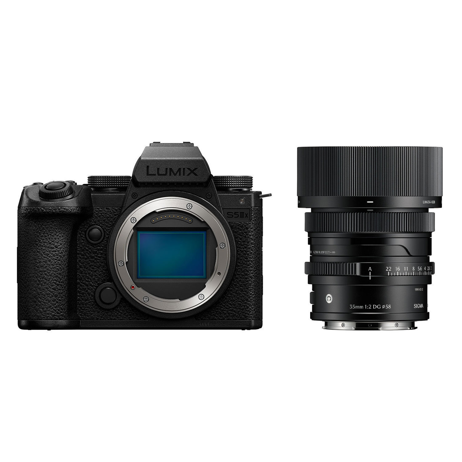 Panasonic Lumix DC-S5 Mark II X systeemcamera + Sigma 35mm f/2.0 DG Contemporary