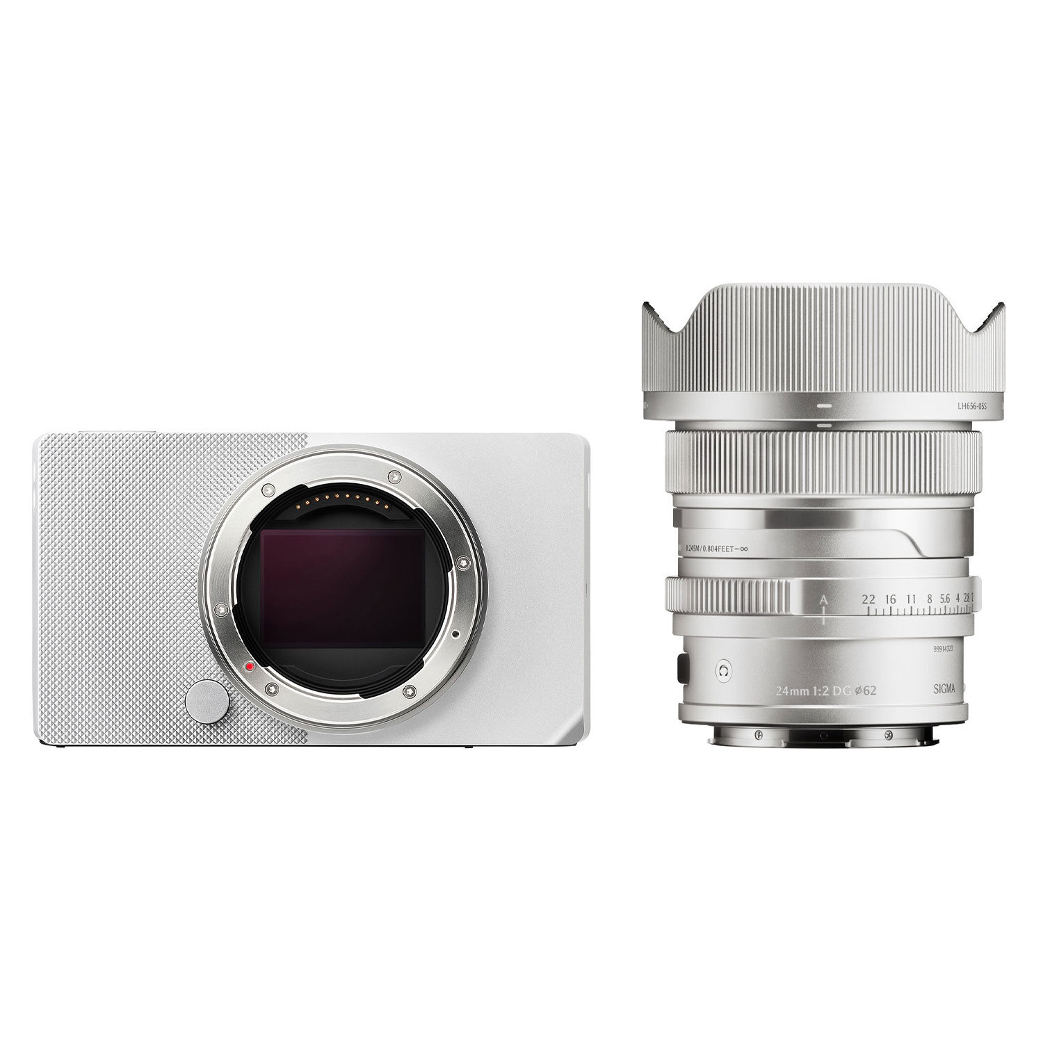 Sigma BF systeemcamera Zilver + Sigma 24mm f/2.0 DG Contemporary