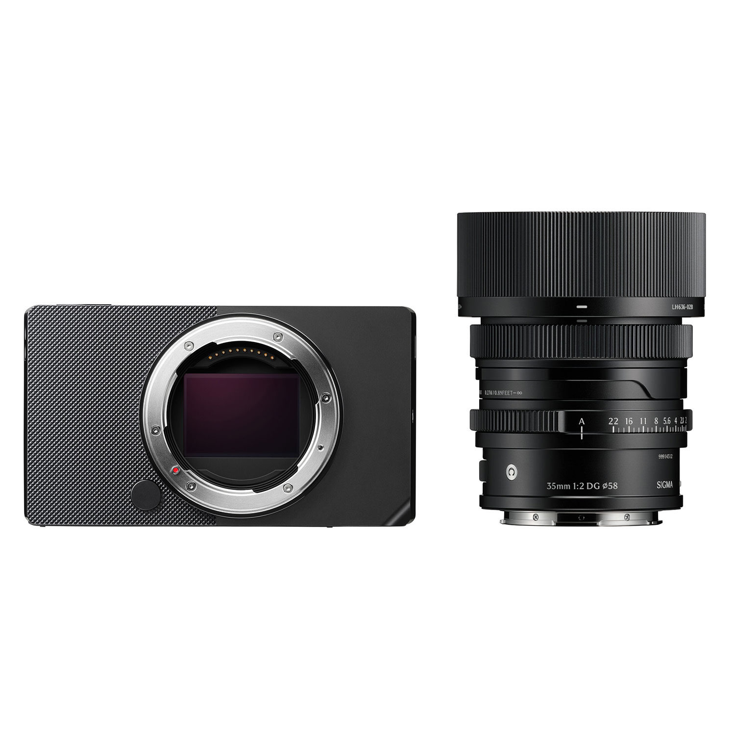 Sigma BF systeemcamera Zwart + Sigma 35mm f/2.0 DG Contemporary