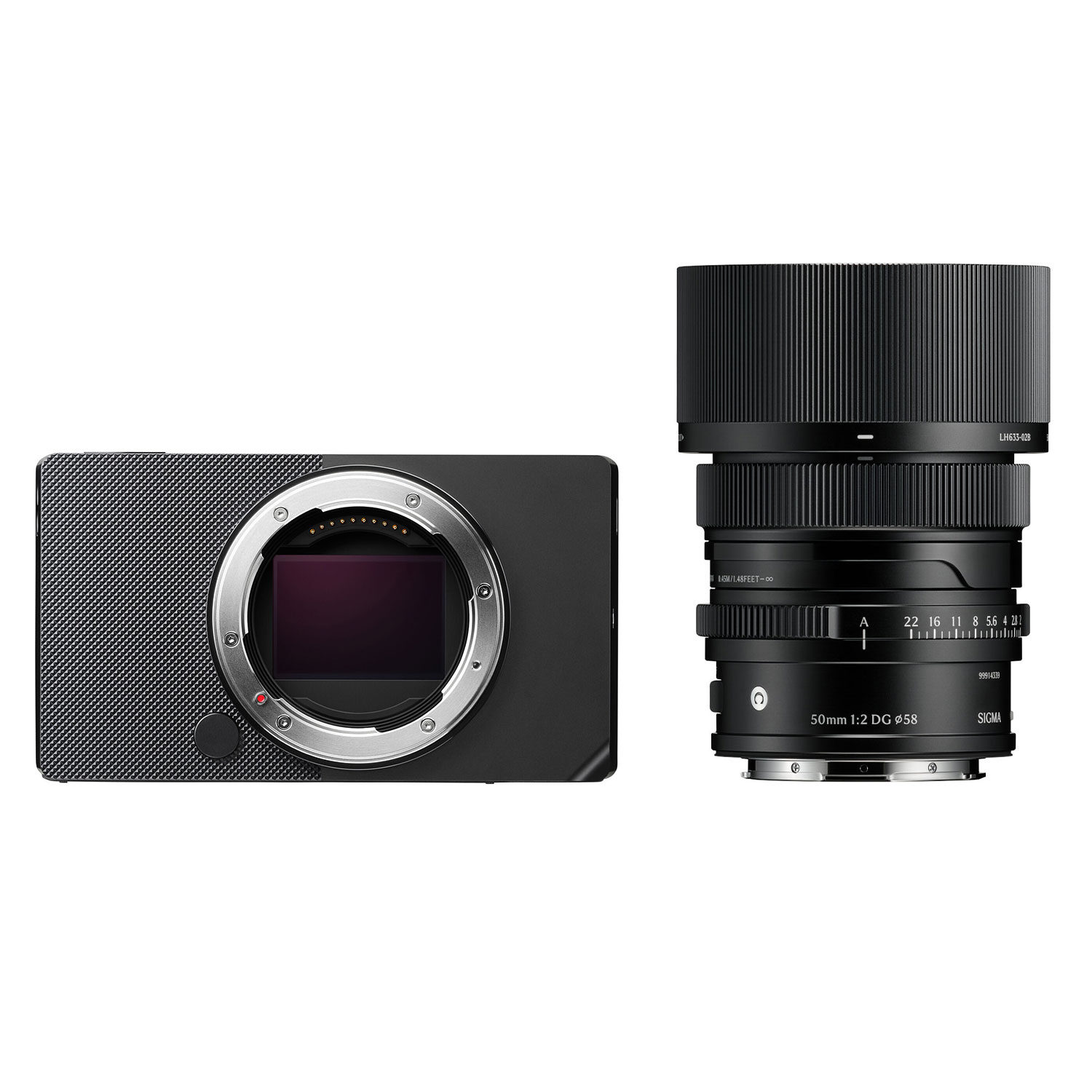 Sigma BF systeemcamera Zwart + Sigma 50mm f/2.0 DG Contemporary