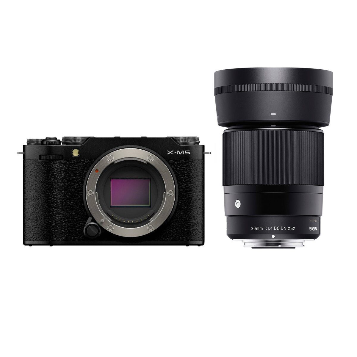 Fujifilm X-M5 systeemcamera Zwart + Sigma 30mm