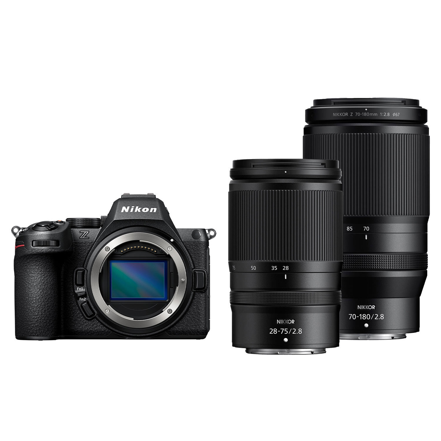 Nikon Z5 II systeemcamera + 28-75mm f/2.8 + 70-180mm f/2.8