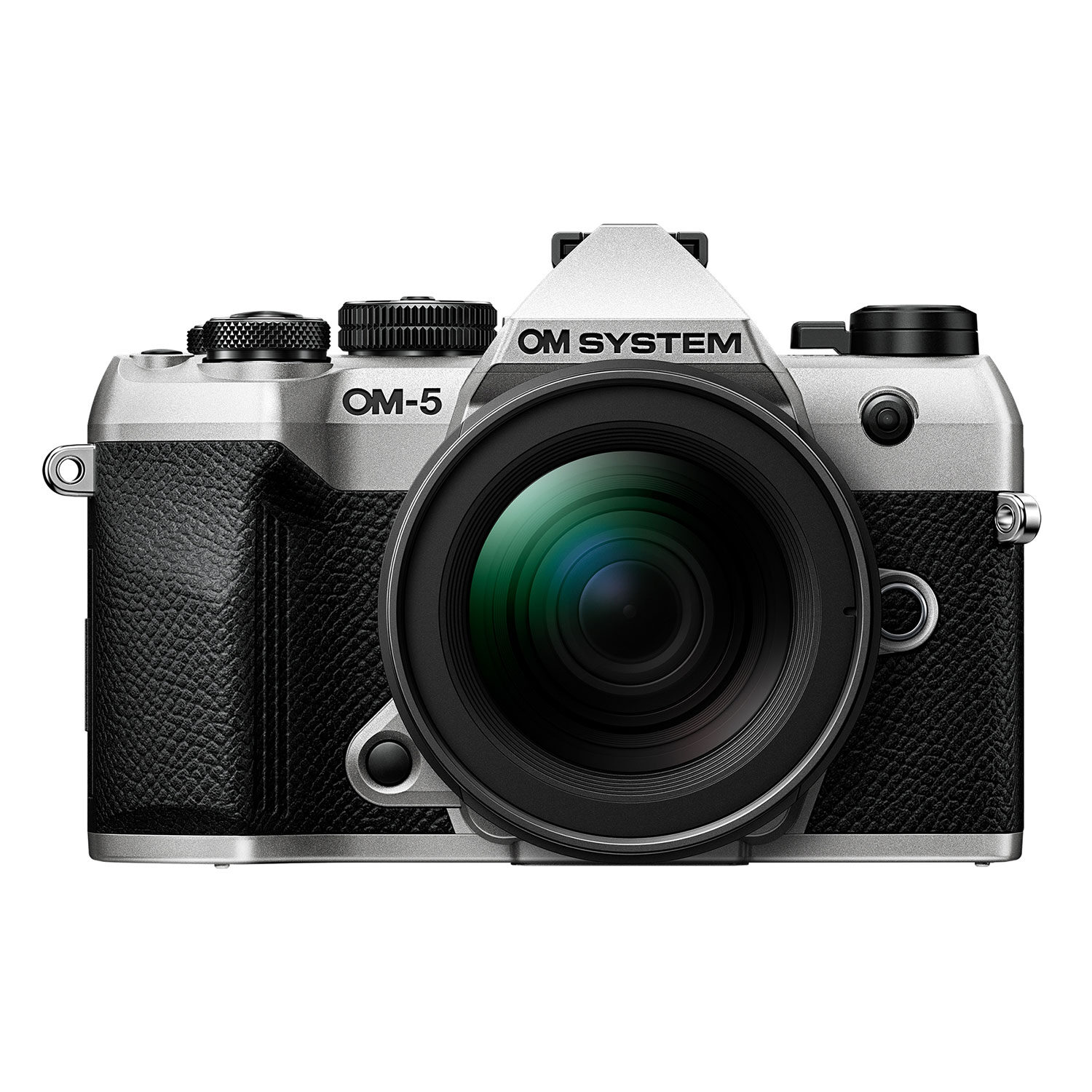 OM SYSTEM OM-5 Mark II systeemcamera Zilver + 12-45mm f/4.0 PRO Zwart