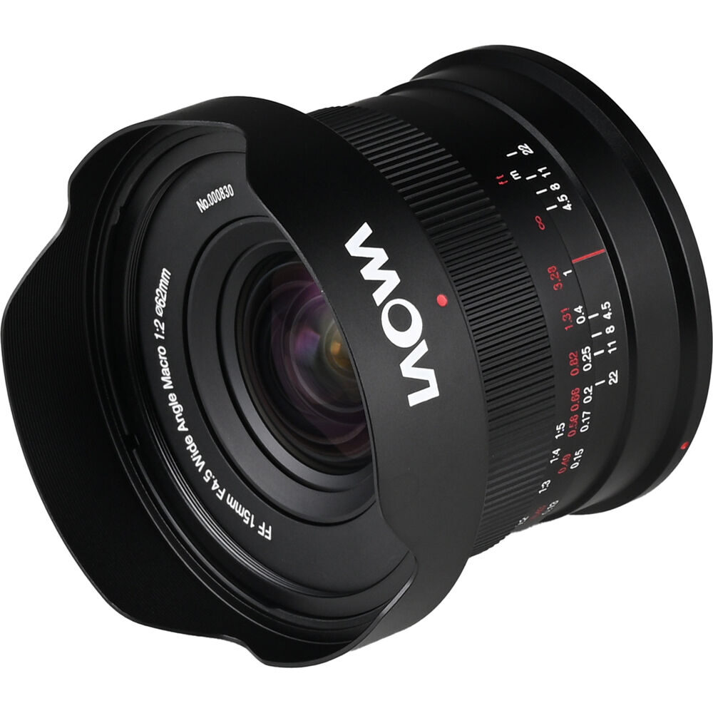 Laowa 15mm f/4.5 0.5x Wide Angle Macro Auto Aperture Canon EF-mount objectief