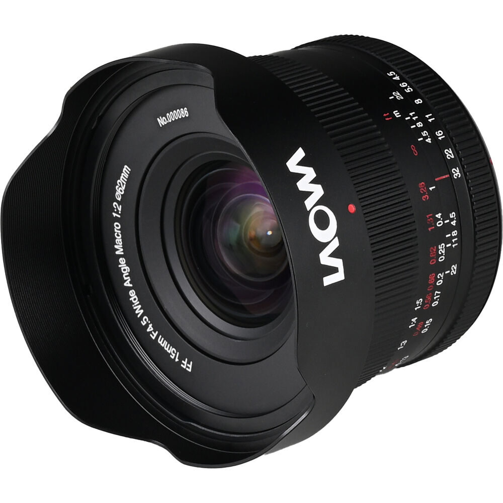 Laowa 15mm f/4.5 0.5x Wide Angle Macro Nikon F-mount objectief