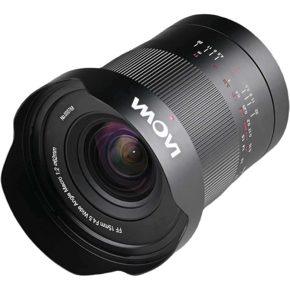Laowa 15mm f/4.5 0.5x Wide Angle Macro Auto Aperture Sony E-mount objectief