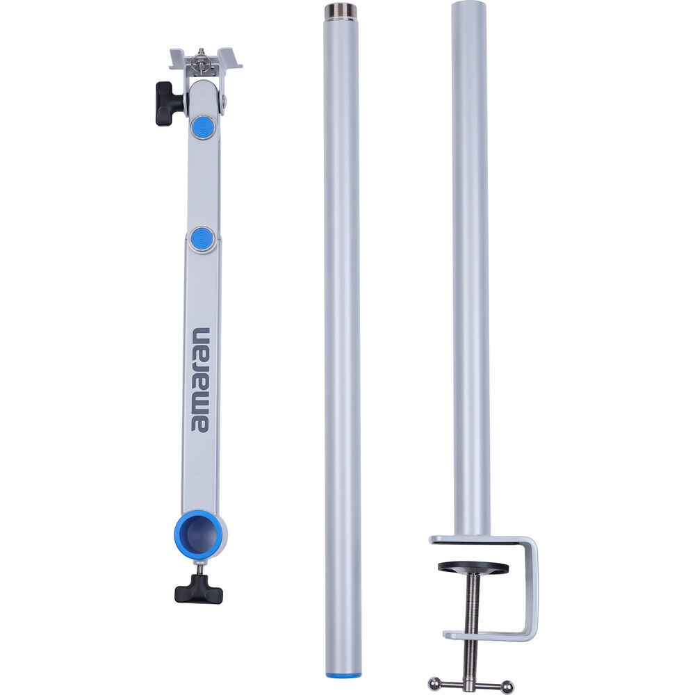 Amaran Verge Desk Clamp Stand Zilver