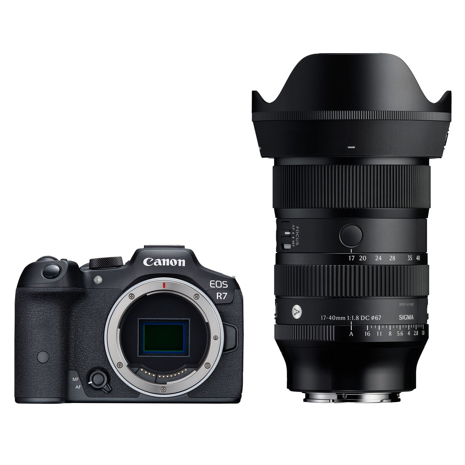 Canon EOS R7 systeemcamera + Sigma 17-40mm f/1.8 DC Art