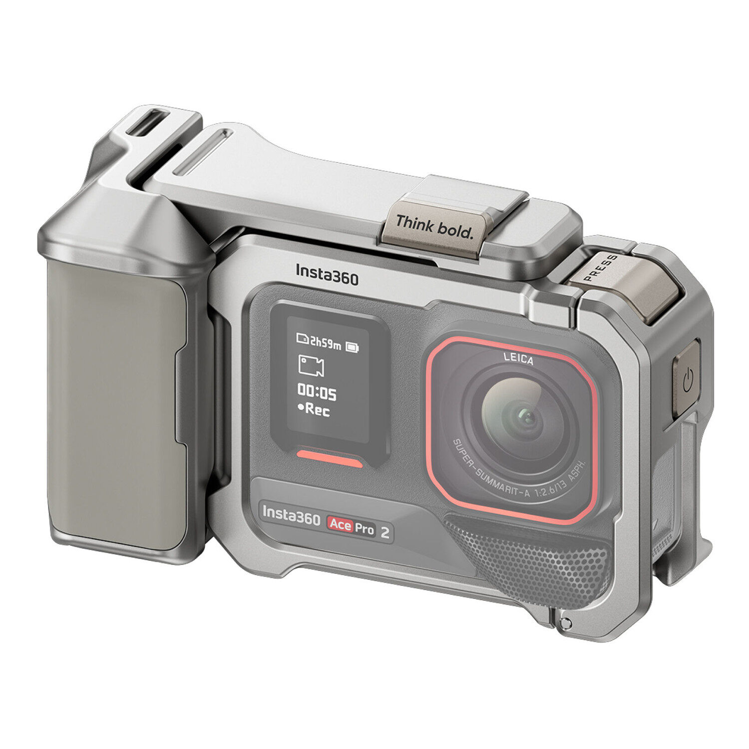 Lokyoyo Draagtas Insta.360 Ace Pro 2 Xplorer Grip Kit - waterdicht, schokbestendig, kan opslagcamera, grip, batterijen en snelontgrendelingsadapter, Klein, Draagbaar
