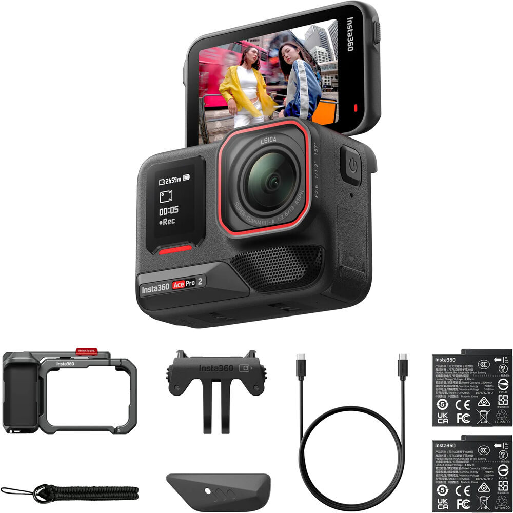 Insta360 Ace Pro 2 Dual Battery Xplorer Bundle Dark Grey