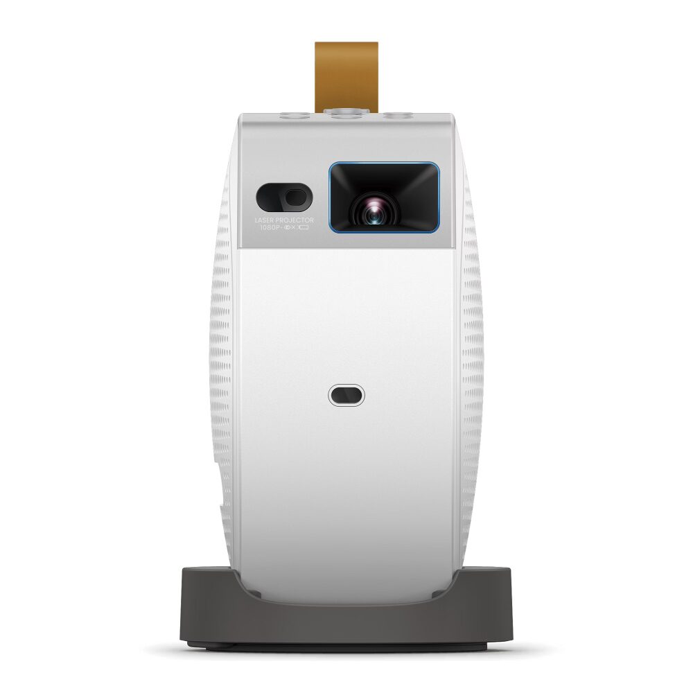 BenQ GV50 1080p Laser Beamer - Draagbare plafondprojector met statiefvoet - Projectie met roterende hoek - Projector met 500 Lumen - 18W bass Bluetooth speaker - Google TV met Netflix - Chromecast & AirPlay - Autofocus