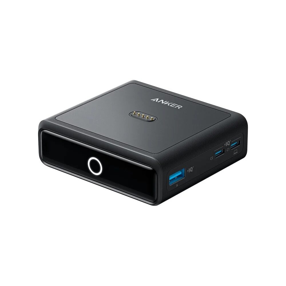 Anker-Charging Base-100W Fast Charging with 4 Ports-for Anker Prime Power Bank-Compatible with MacBook, iPhone 15/15 Plus/15 Pro/15 Pro Max/14 Series, Samsung, Pixel (Power Bank Not Included)