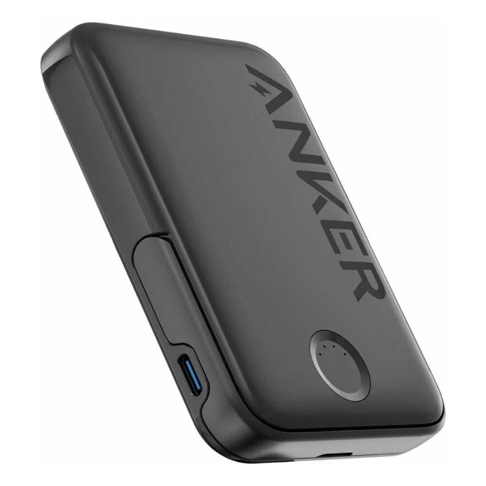 Anker 322 MagGo (7.5W) MagSafe Powerbank met Standaard 5.000 mAh Zwart