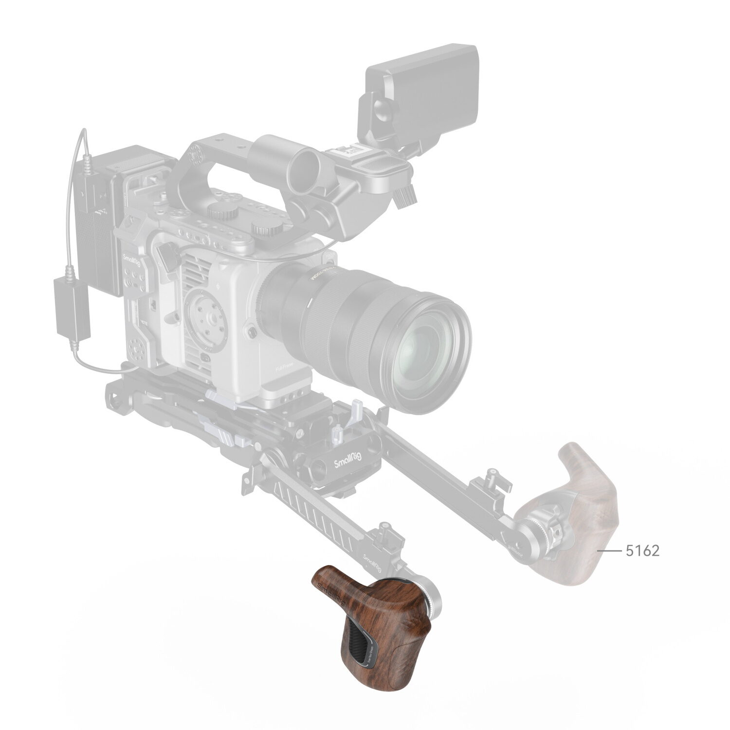 SmallRig 5193 ImageGrip Series Wooden Handle with ARRI Rosette Rechts