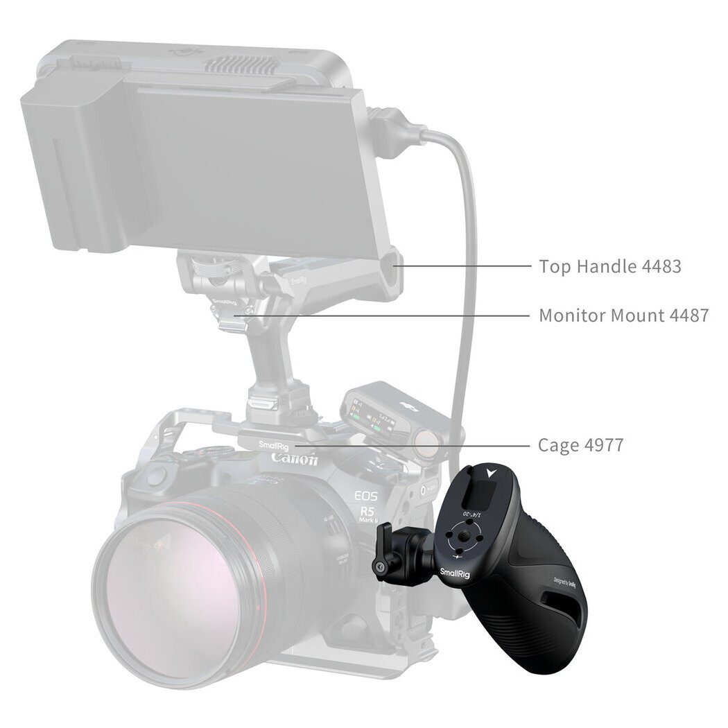 SmallRig 5160 Rotating Side Handle With Nato Clamp