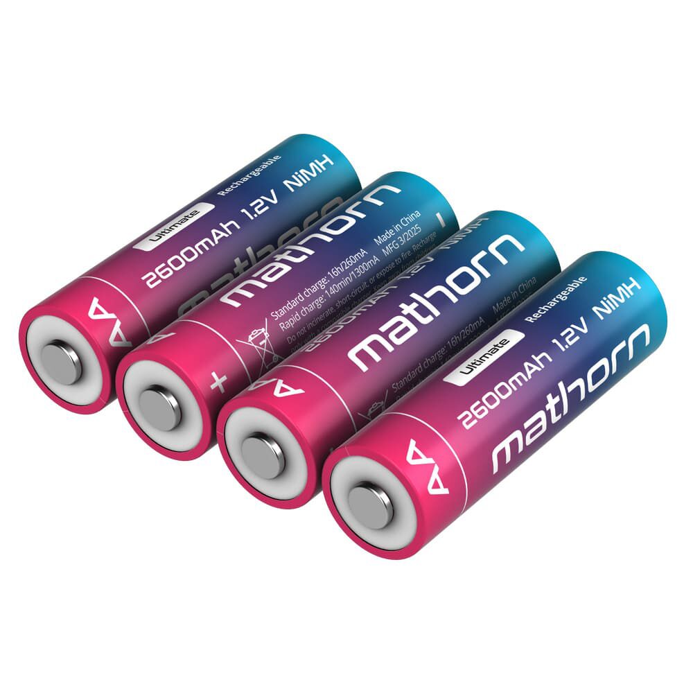 Mathorn Ultimate NiMH AA-batterijen 2600mAh - 4 stuks