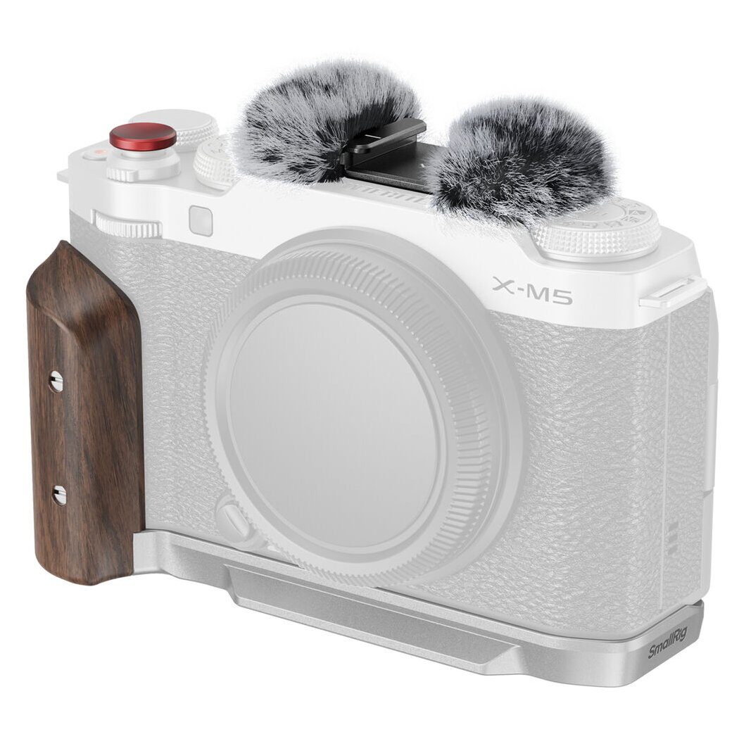 SmallRig 5261 L-Shape Mount Plate w/ Wooden Handle For Fujifilm X-M5