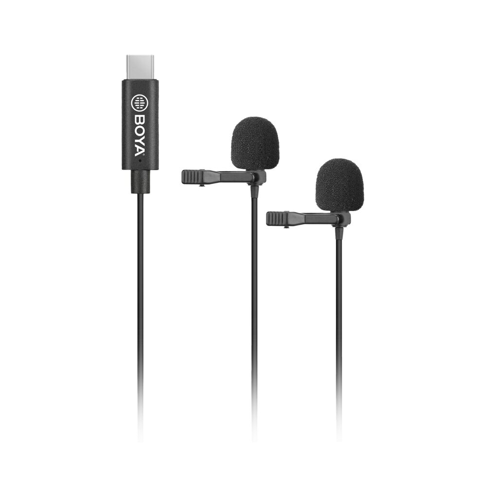 Boya Duo Clip-on Lavalier Microfoon BY-M3D voor USB-C