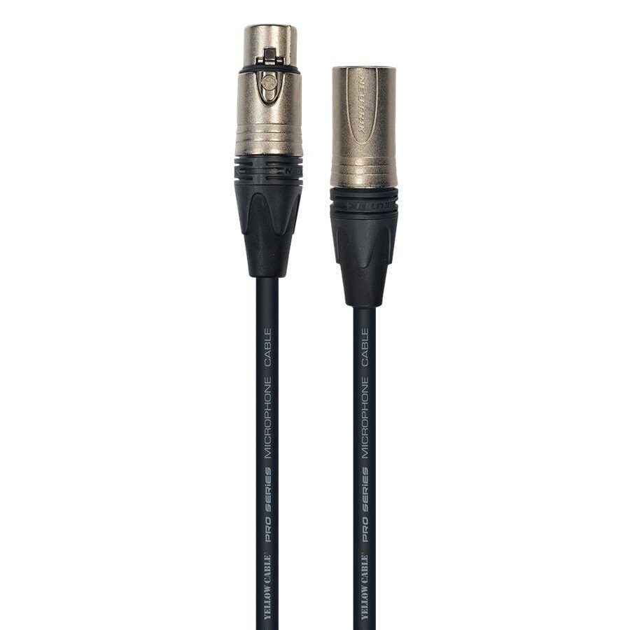 Yellow Cable PRO M06X - XLR Male naar XLR Female microfoonkabel 6m Zwart
