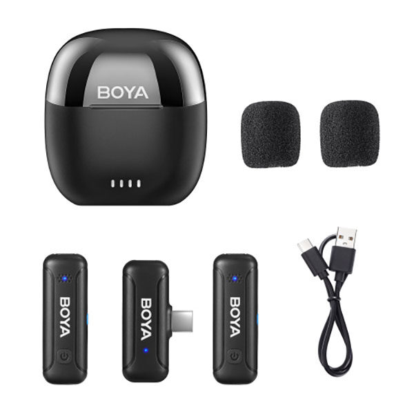 Boya BY-WM3T-U2 - Kit For Type-C 2 X Transmitter / 1X Receiver / 1X Case