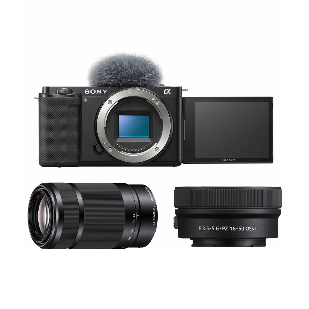 Sony Vlog camera ZV-E10 + 16-50mm II + 55-210mm