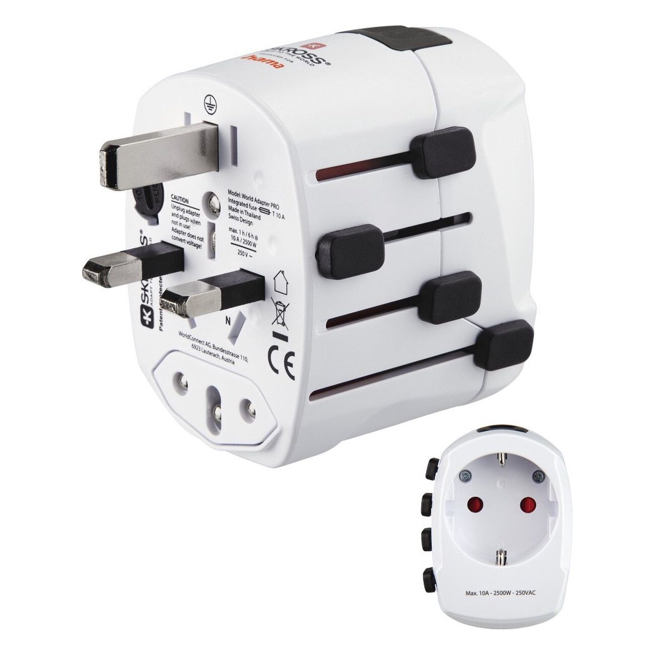 Hama Wereldreisadapter "World Travel Pro", 3-polig