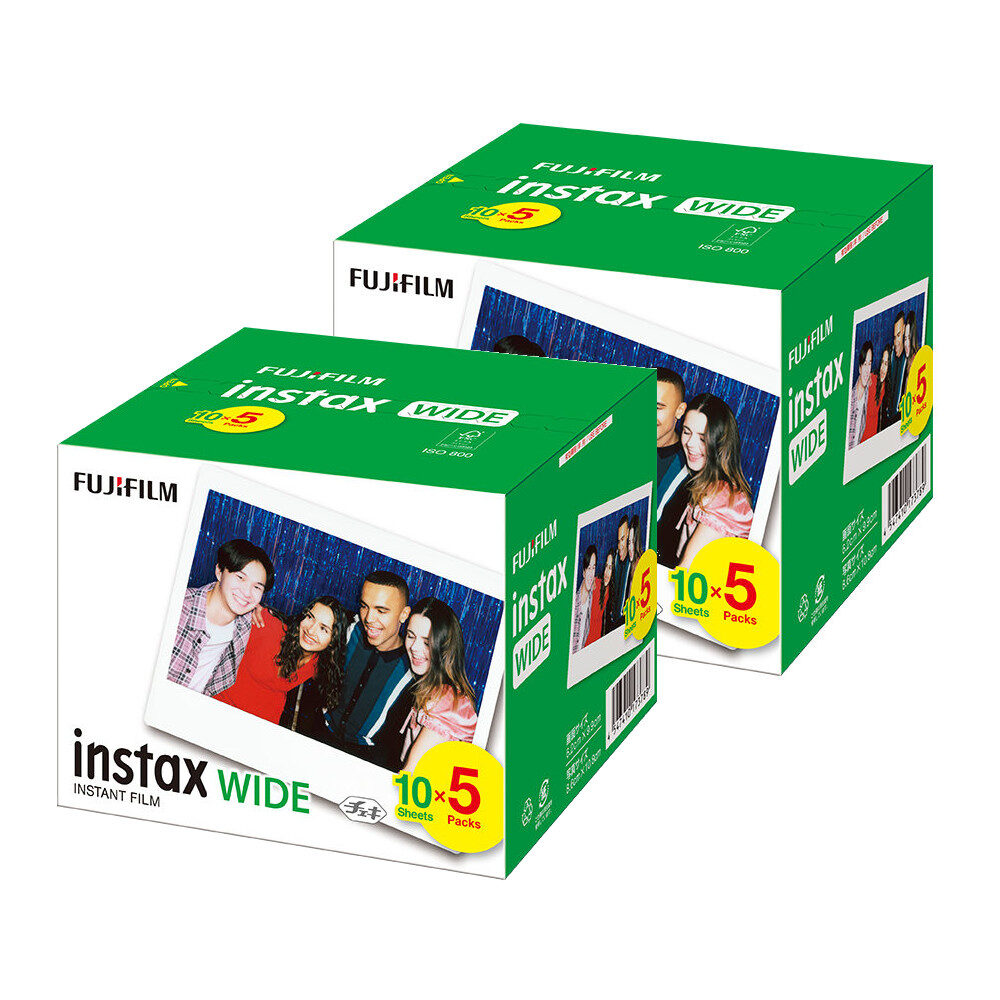 instax Fujifilm Colorfilm WIDE Instant Film, Glossy, ISO 800, 2 x 10 Foto's : No Name