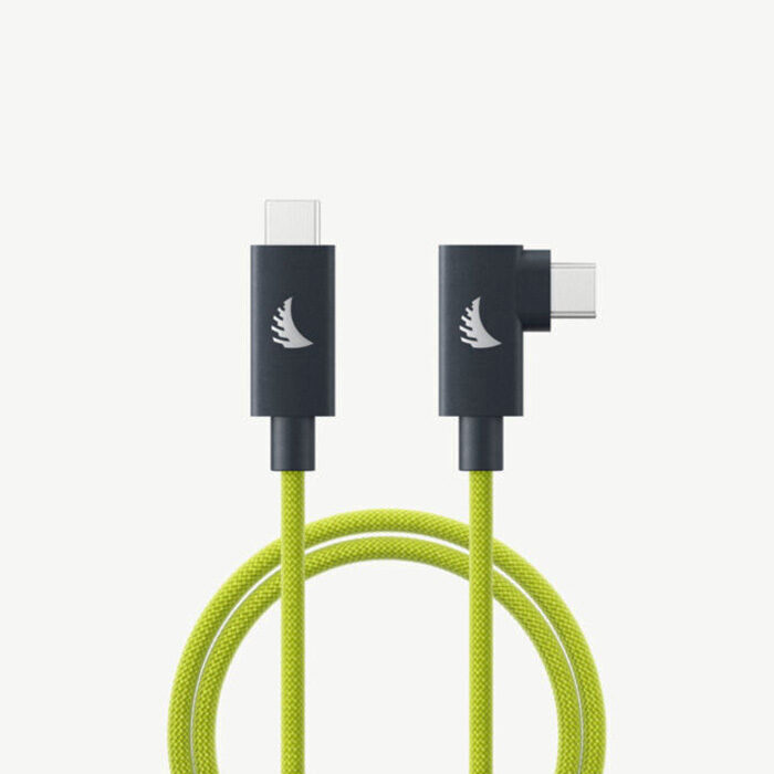Angelbird USB-C 4.0 Solid Flex Cable Right-Angle Lime 32cm